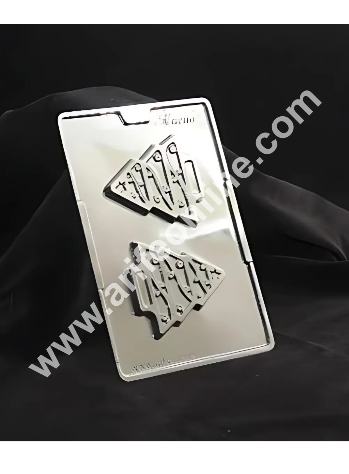 CAKE DECORβ’ 2 Cavity Christmas Tree Shape Mould PVC Chocolate mould (1 pcs pack)