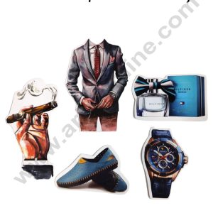 CAKE DECORβ’ Mens Fashion and Accesories Topper For Cake And Cupcake | Assorted Design (SBMT-PT-202)