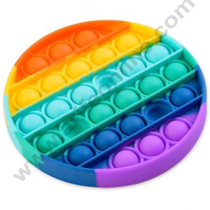 Round Pop It Silicone Mould | Multipurpose Chocolate & Toy Mould - CAKE DECORβ’