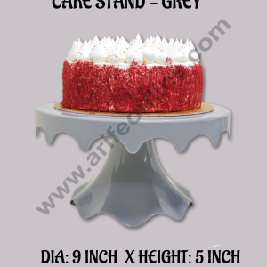 CAKE DECORβ’ Small Detachable Plastic Cake Stand | Cupcake Stand Drop Shaped | Display Stand - Grey
