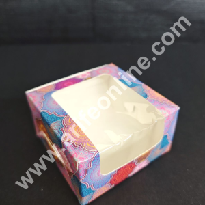 CAKE DECORβ’ 1 Cavity Brownie Boxes with Clear Window Traditional design | Brownie Carriers - 10 Pcs Pack