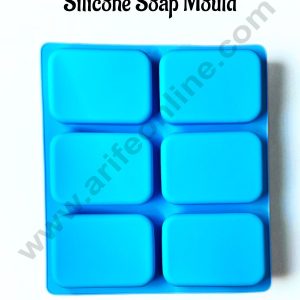 6 cavity Plain Rectangle Bar Shape Silicone Soap Mould - CAKE DECOR™