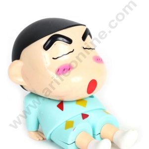 Cute Shinchan Sitting Cartoon Character Toy | Cake Topper - Blue - CAKE DECOR™