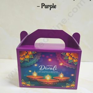 CAKE DECOR™ Diwali Themed 2 Jar Paper Bag - Purple  | 10 Pcs | SBPB-Diwali-Purple |