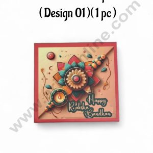 Happy Raksha Bandhan Hamper box - ( Design - 01)(1 Pc) - CAKE DECOR™