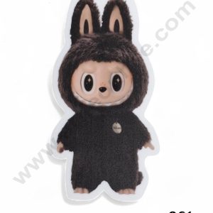 Acrylic Digital Print Labubu Topper - 001 - Brown - CAKE DECORβ’