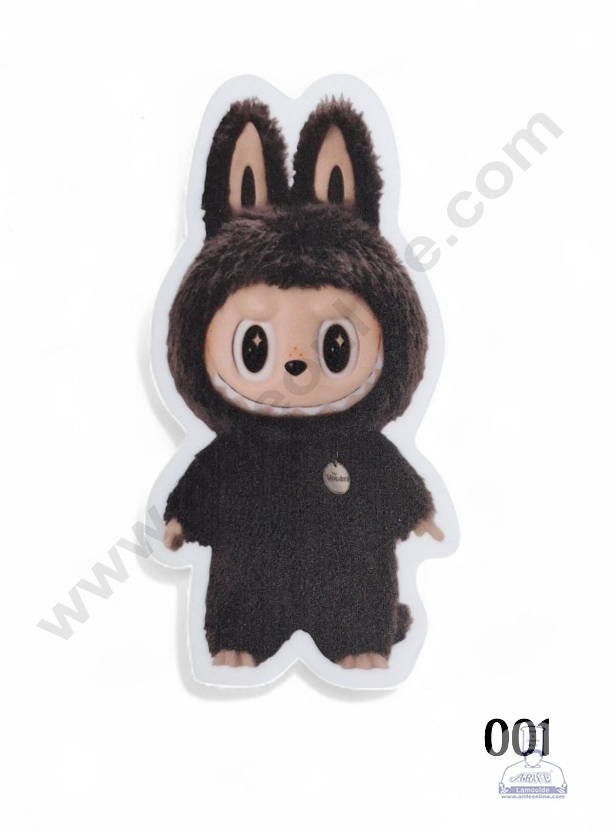 Acrylic Digital Print Labubu Topper - 001 - Brown - CAKE DECORβ’