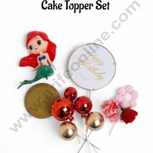 Mermaid Theme Happy Birthday Cake Topper Set - CAKE DECOR™