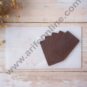 Cake Decor Silicon 2 in 1 Pokar Card Shape Chocolate Garnishing Mould Cake Insert Decoration Mould