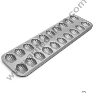 Cake Decor™ Non-Stick 20-Cavity Mini Madeleine Mould – Premium Bakeware for Perfect Madeleines, Durable Non-Stick Madeleine Pan for Flawless French Madeleines (1 pc )