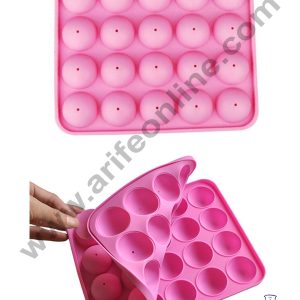 Cake Decor 20 Cavity Round Chocolate Candy Cake Pop Mold Lollipop Mold