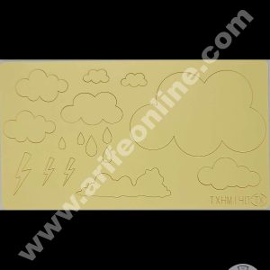 Cake Decor Cloud Shape Acrylic DIY Stamp Embossed Fondant Cake Decorating TXHMI-40