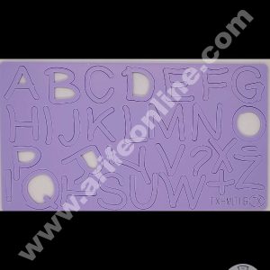 Cake Decor Funky Alphabet Shape Capital Letter Acrylic DIY Stamp Embossed Fondant Cake Decorating TXHMO-16