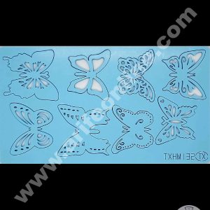 Cake Decor Butterfly Shape  Acrylic DIY Stamp Embossed Fondant Cake Decorating TXHMI-32
