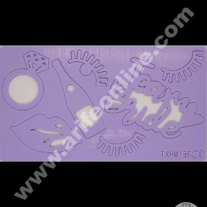 Cake Decor Team Bride Ring Bottle Shape Acrylic DIY Stamp Embossed Fondant Cake Decorating TXHMI-36