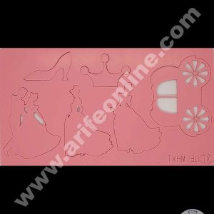 Cake Decor Couple and Crown Shape Acrylic DIY Stamp Embossed Fondant Cake Decorating TXHMI-30