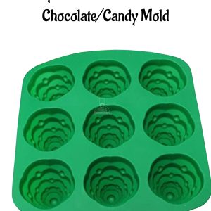 CAKE DECOR™ 9-Cavity 3D Christmas Tree Silicone  Chocolate/Candy Mold - SBSM-YH1198