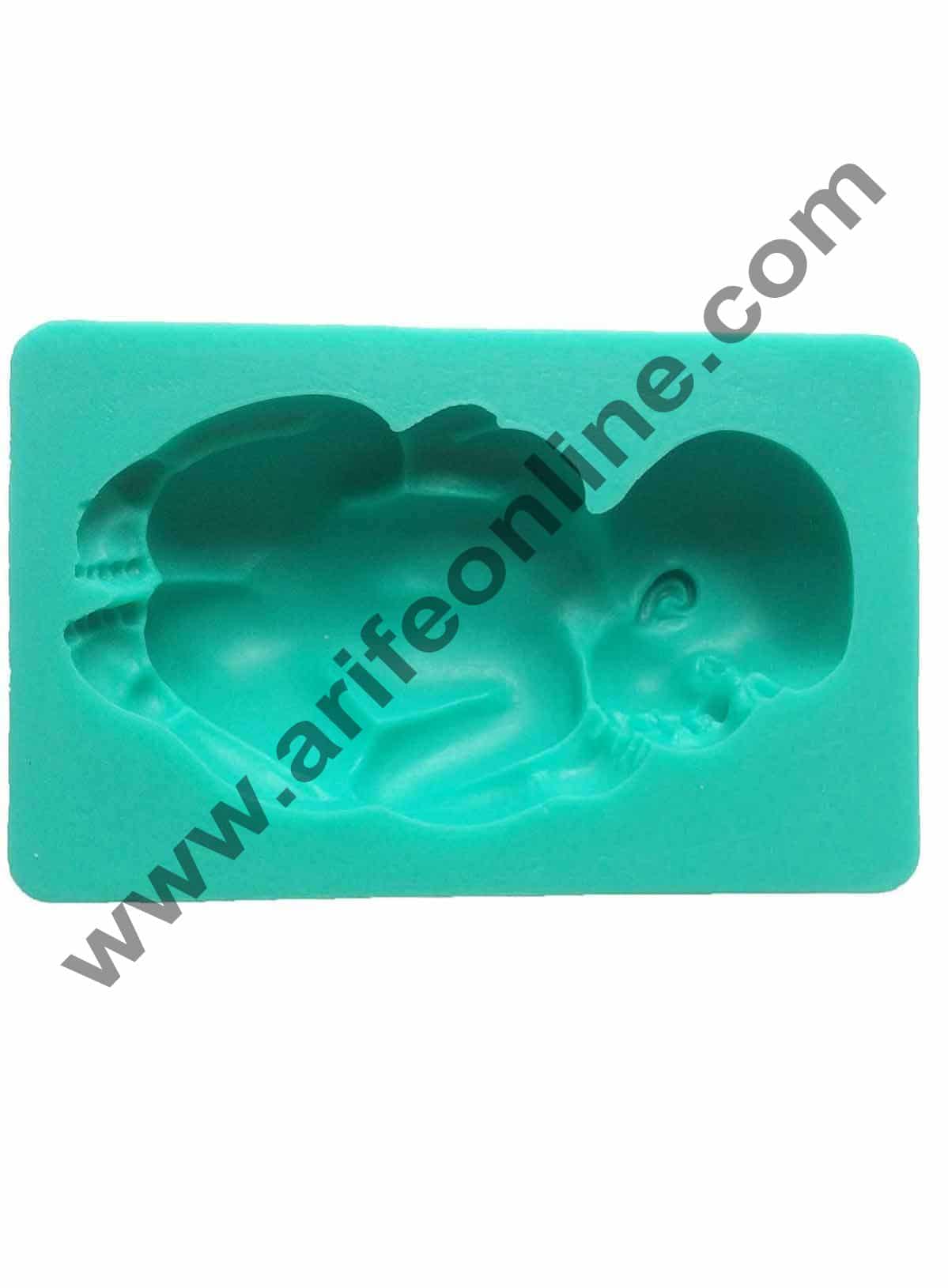 Cake Decor 1Pcs Sleeping Baby Silicone Mold for Cake Decoration Candy Soap Making