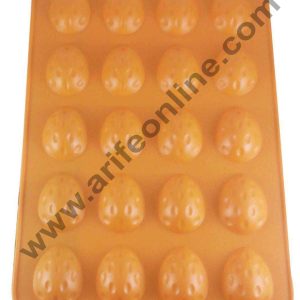 Cake Decor Silicon 20 in 1 Almond Shape Muffin Cupcake Mould