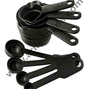 Cake Decor Measuring Cups And Spoons Set 8 Pcs - Multicolor