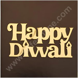 Cake Decor™ Small Diwali Acrylic Stickers For Hampers Cake and Cupcakes Toppers ( SBMT-DStick-012 )