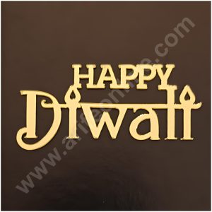 Cake Decor™ Small Diwali Acrylic Stickers For Hampers Cake and Cupcakes Toppers ( SBMT-DStick-011 )