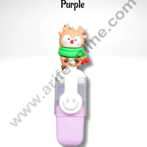 Cake Decorβ’ Cute Mini Purple Color Highlighter Christmas Theme Color Highlighters Pen, Bookmarking Highlighters, Chisel Tip Fine Grip Marker Pen, Birthday/Return/Christmas Gift