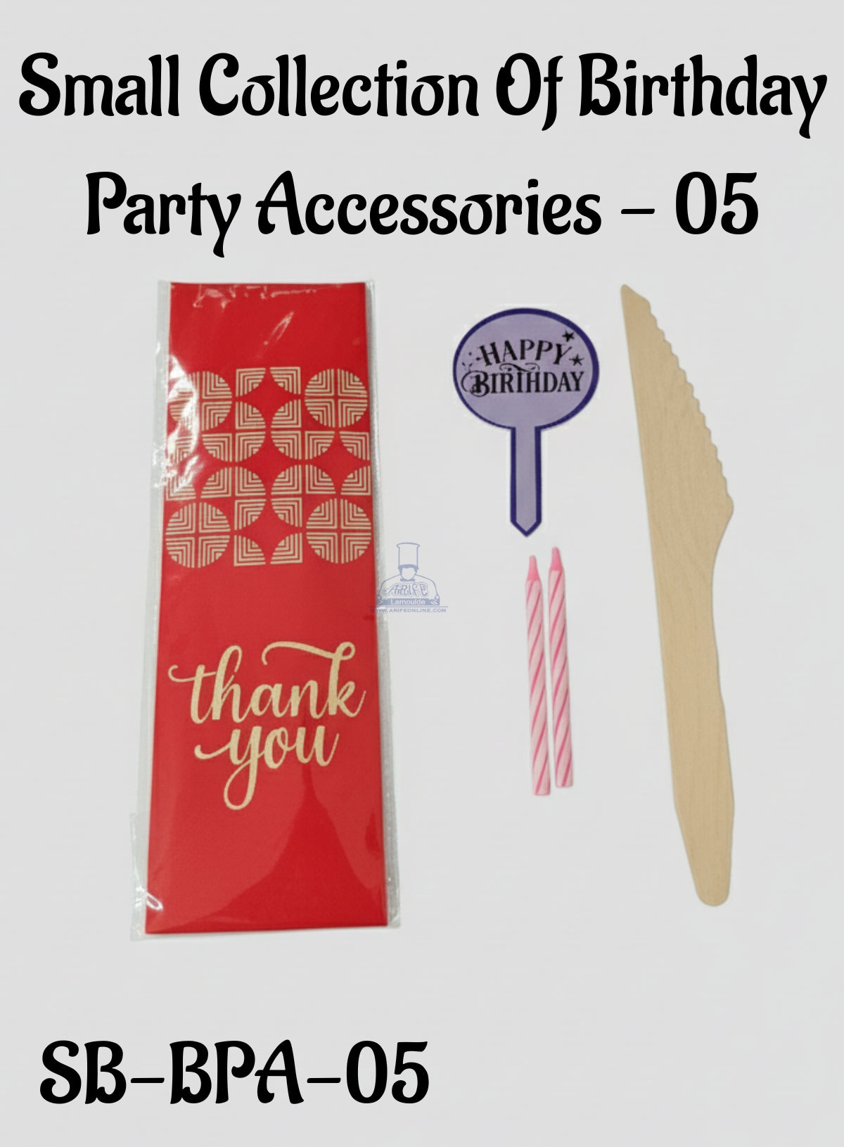 CAKE DECORβ’ Small Collection Of Birthday Party Accessories - 05(SB-BPA-05)