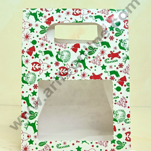 Cake Decor 1 Mason Jar Paper Carry Bags Christmas Theme - Small (10 Pcs)