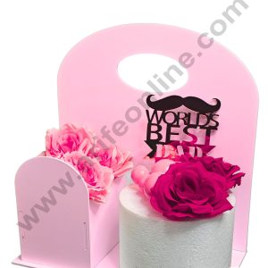 Pink Detachable Cake and Flower Hamper Stand - CAKE DECOR™