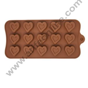 Cake Decor 15 Cavity Deep Valentine Heart Chocolate Silicone Chocolate Mould