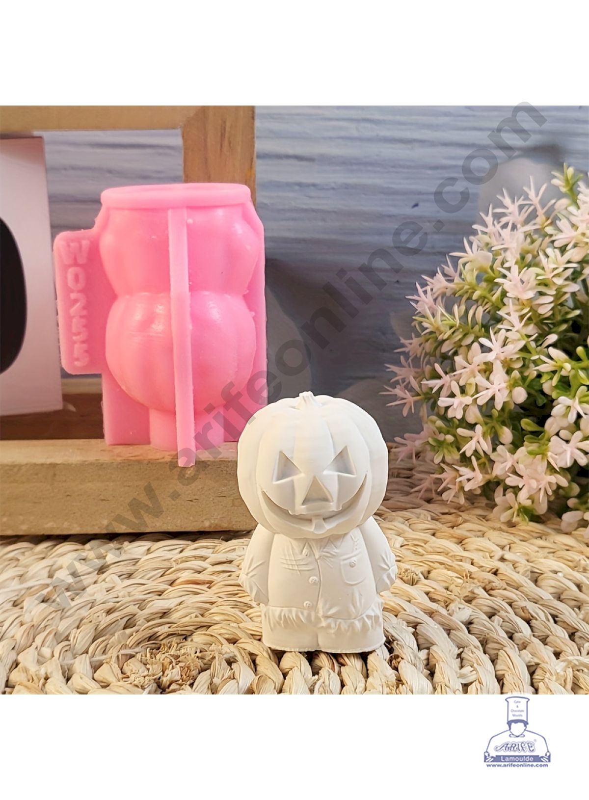 3D Silicon 1 Cavity Halloween Demon Shape Silicon Candle Mould, Silicon Soap Mould (SBSP-DYF7377) - CAKE DECOR™