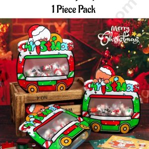 CAKE DECORβ’ Christmas Stall Design Zip Lock Pouch - 1 Piece Pack (20x22.5x3 cm) -SBCHP-100-19