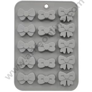 CAKE DECOR™ 15-Cavity Assorted Bow Silicone Chocolate Mold - D0867