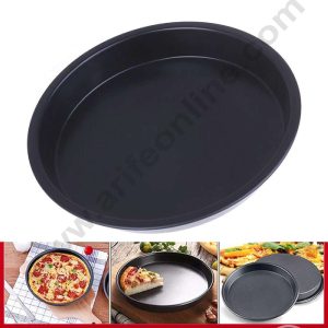 CAKE DECOR™ Non Stick Pizza Pan 9.8 x 1.4 inch Height (Large 25 x 3.5 cm)