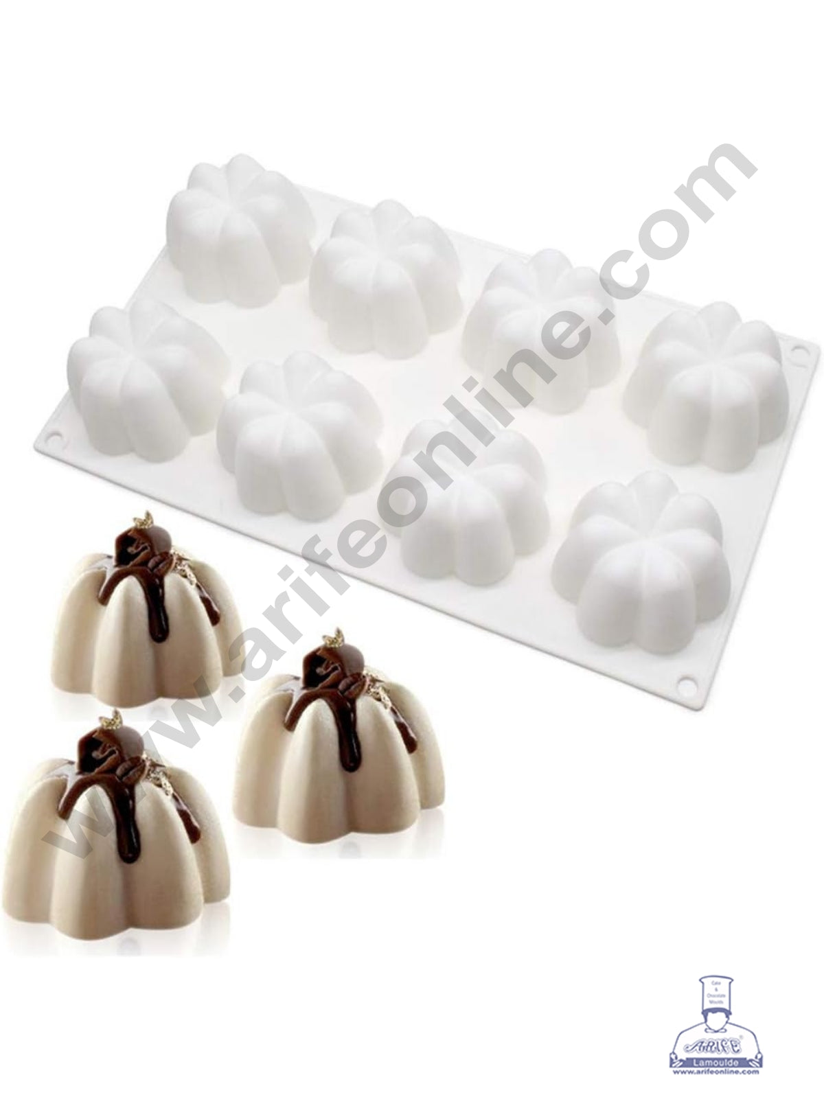 CAKE DECOR™ Flower-Shaped Dome Silicone Chocolate Mold - G240