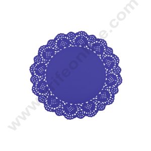 CAKE DECOR™ 6.5 inch Paper Doilies | Round Placemats | Decorative Accessories | Disposable Paper Mats - Purple (100 pcs Pack)