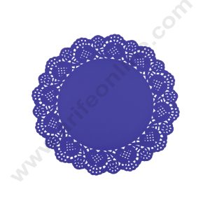 CAKE DECOR™ 7.5 inch Paper Doilies | Round Placemats | Decorative Accessories | Disposable Paper Mats - Purple (100 pcs Pack)
