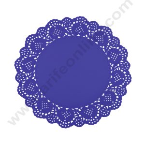 CAKE DECOR™ 8.5 inch Paper Doilies | Round Placemats | Decorative Accessories | Disposable Paper Mats - Purple (100 pcs Pack)