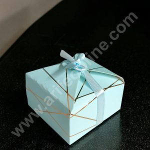 CAKE DECOR™ Goodie Bag For Hampers | Chocolate Box Hamper Box 10 Pcs Pack - Blue SBGB-73-B