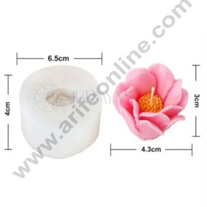 3D Silicon 1 Cavity Pollen Flower Shape Silicon Candle Mould, Silicon Soap Mould (SBSP-DYF7345) - CAKE DECOR™