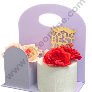 Pastel Purple Detachable Cake and Flower Hamper Stand - CAKE DECOR™