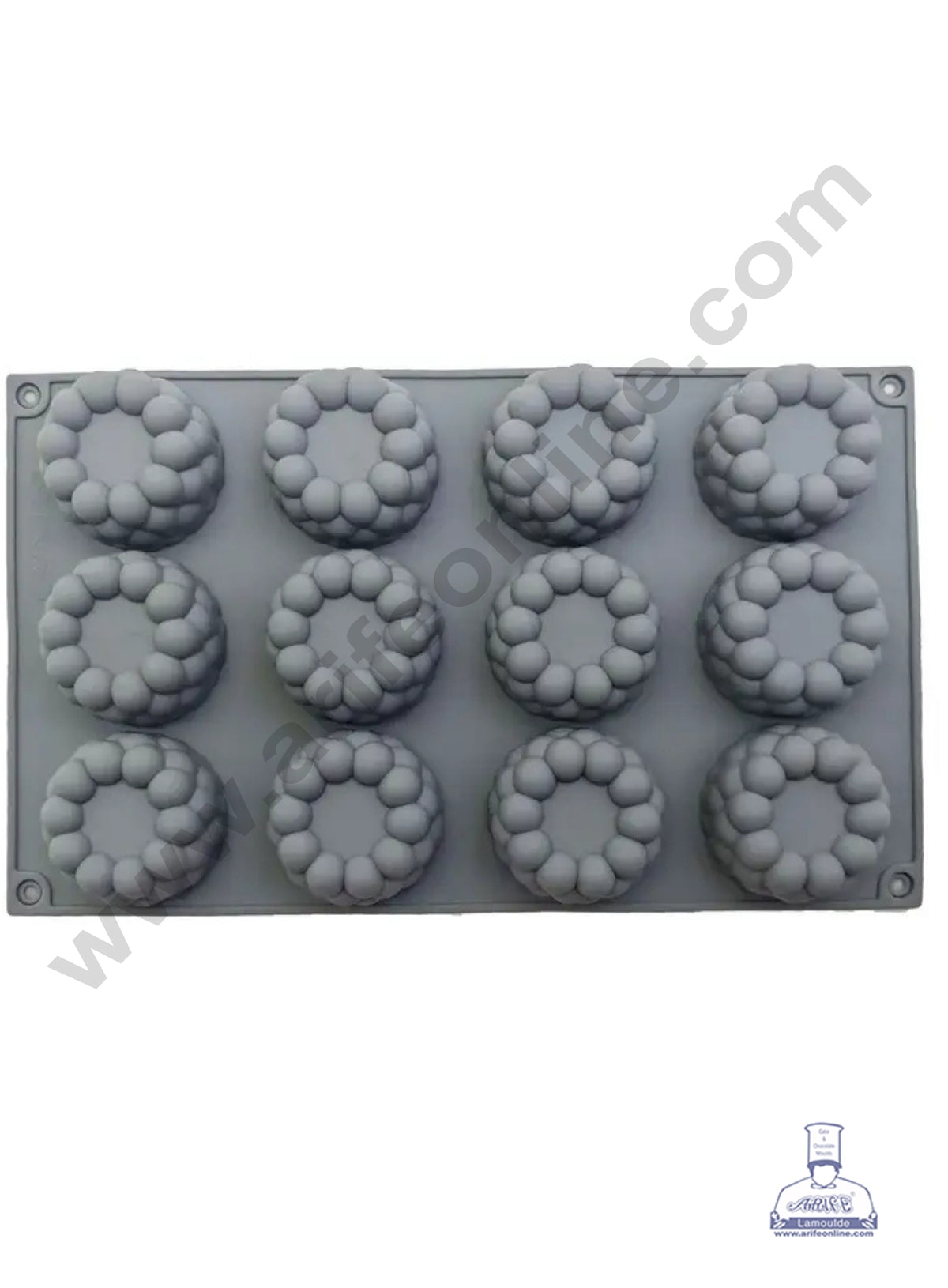 CAKE DECOR™ Mini Donut Bundt Chocolate Mold with Bubble Design - G352