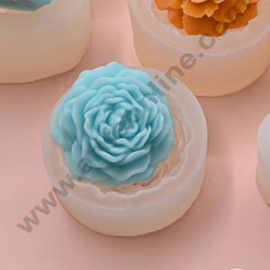 3D Silicon 1 Cavity Large Peony Flower Shape Silicon Candle Mould, Silicon Soap Mould (SBSP-DYF7308) - CAKE DECOR™
