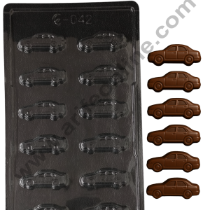 12 Cavity Car Shape Mould PVC Chocolate mould (1 pcs pack) E-042 - CAKE DECOR™