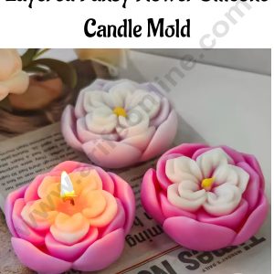 CAKE DECORβ’ Layered Pansy Flower Silicone Candle MoldβSB-SCM-DYF7643β