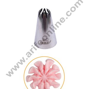 Cake Decor Medium Nozzle - No. 2C Closed Star Piping Nozzle
