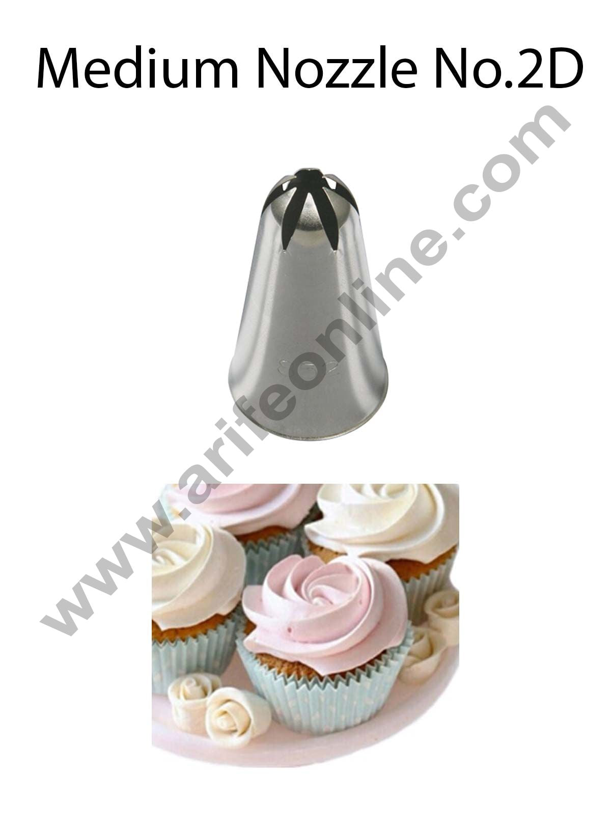 Cake Decor Medium Nozzle - No. 2D Closed Star Piping Nozzle