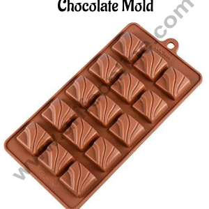 CAKE DECOR™ 15 Cavity Zig Zag Cubic Silicone Chocolate Mould