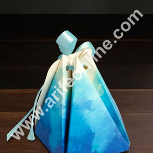 CAKE DECOR™ Goodie Bag For Hampers | Chocolate Box Hamper Box 10 Pcs Pack - Blue (SBGB-67)